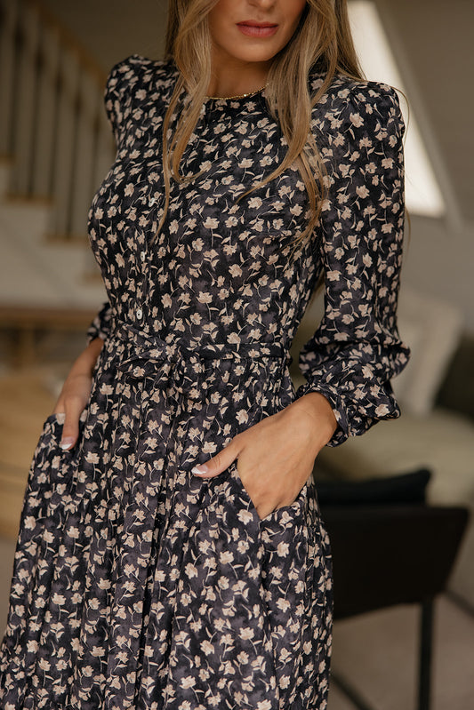 Evening Meadow Floral Dress