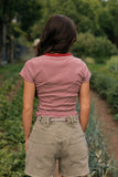 Berry Stripe Tee