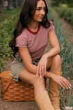Berry Stripe Tee