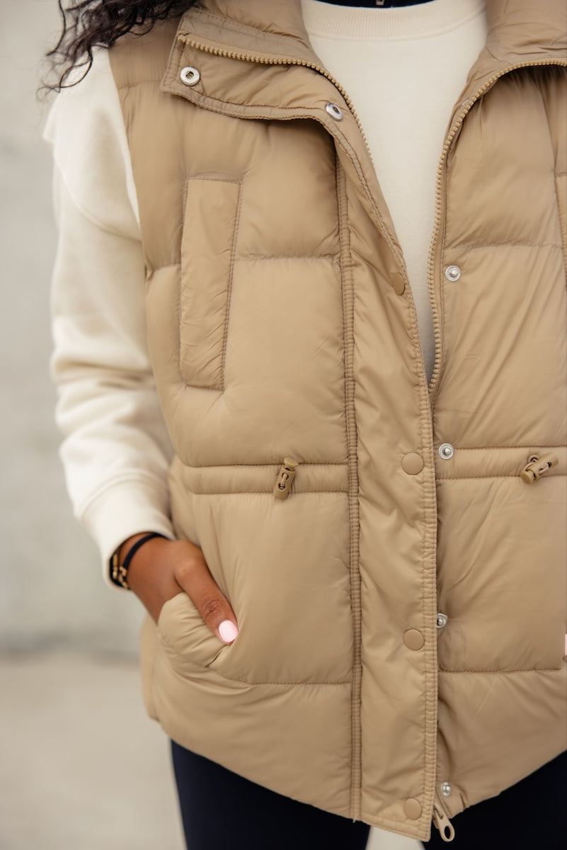 Open Air Puffer Vest Coat - Sienna / L | Roolee