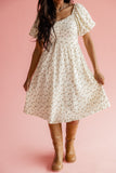 Hadlee Textured Puff Sleeve Dress