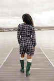 Seaside Picnic Plaid Dress