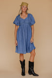 Blue Jean Baby Midi Dress