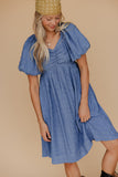 Blue Jean Baby Midi Dress