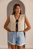 Esme Crochet Tie Vest