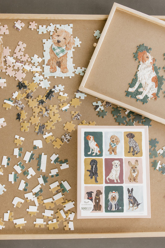Furry Friends Dogs Grid 500 Piece Jigsaw Puzzle