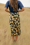 Night Garden Midi Skirt