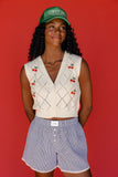 The Cherry Sweater Vest