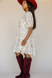 Before Dusk Puff Sleeve Dress