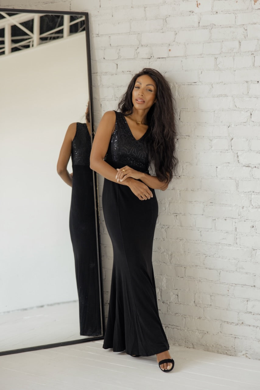 Roolee Salt Gala Timeless Sequin Detail Dress Roolee Salt Gala Timeless Sequin Detail Dress