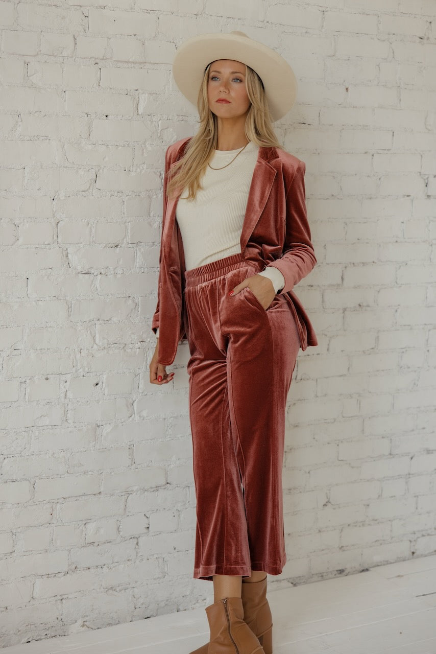 Pink Velvet Pants | ROOLEE