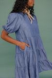 Report Card Denim Dress