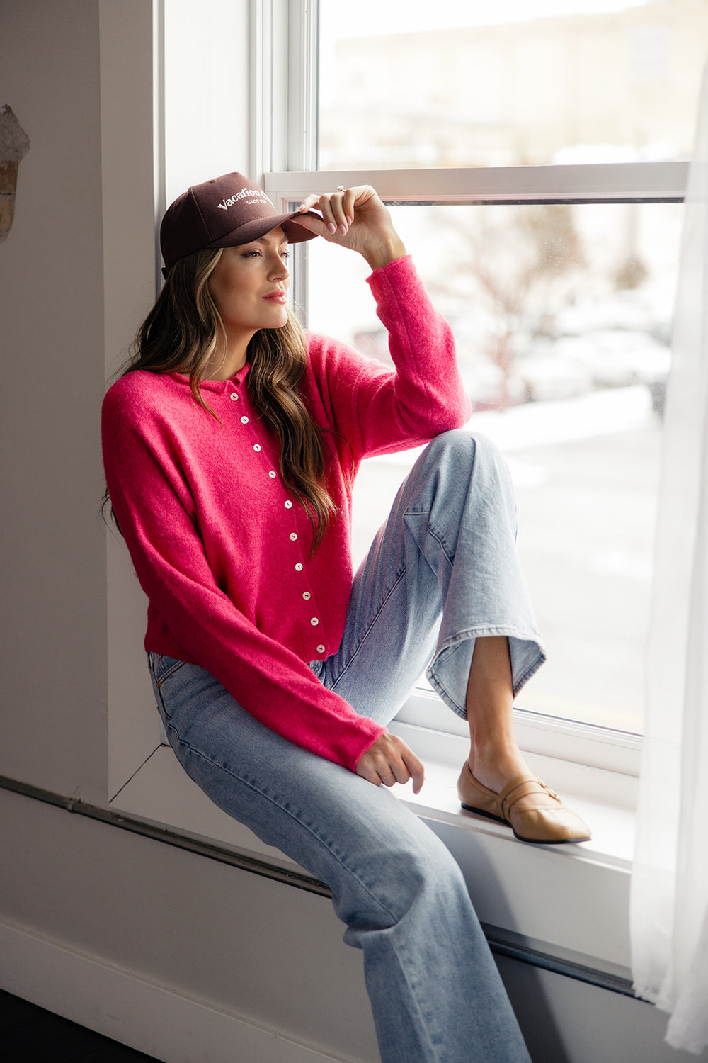 Pink Cardigan | ROOLEE