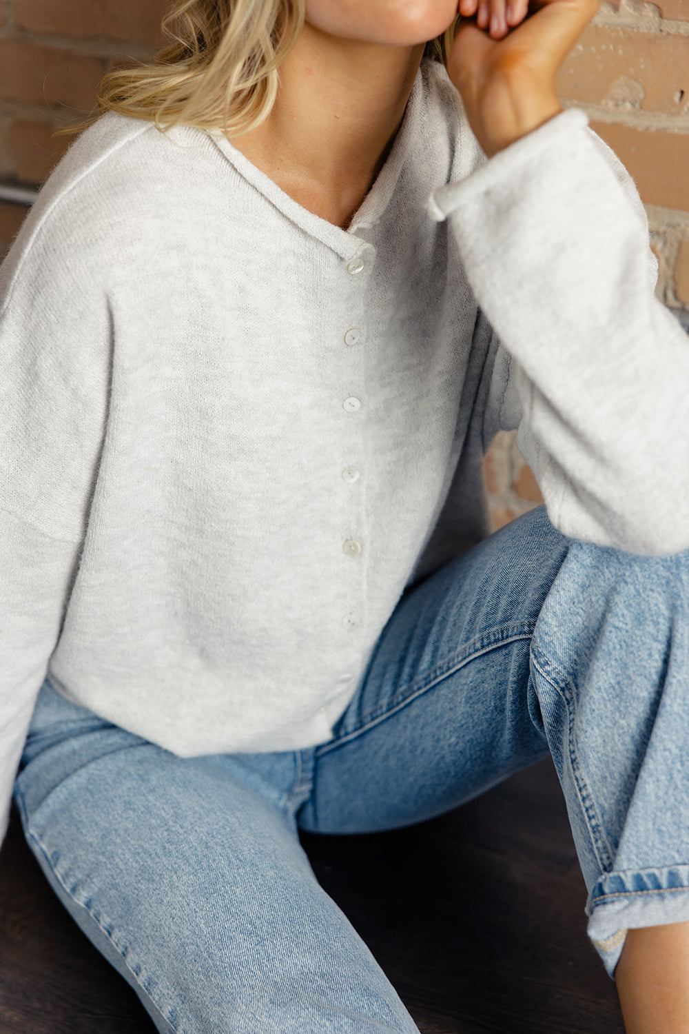 Gray Cardigan | ROOLEE