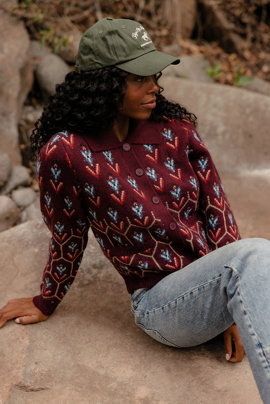 Stained Glass Collared Cardigan