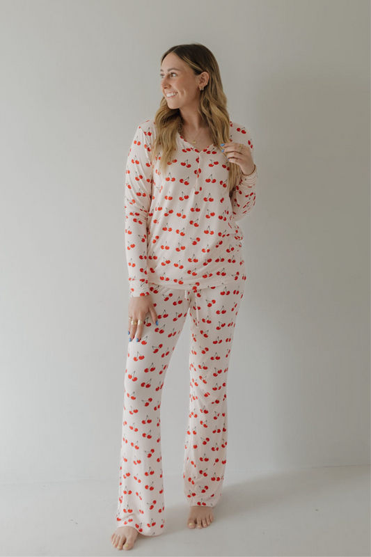 Women's Bamboo Pajama | Cherry Orchard