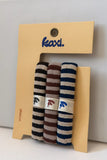 KAXI University Striped Hair Tie Pack