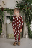 Bamboo Two Piece Pajamas | Vintage Santa
