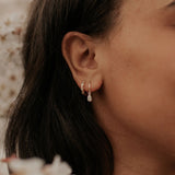 April Raindrop Dangle Hoops