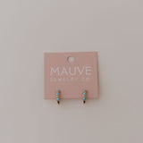 Lainey Turquoise Hoops