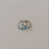 Lainey Turquoise Hoops