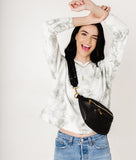 The Fishtail Braid Strap Short - Black