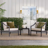 Cologne Modern 3-Piece Patio Chat Set