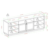 Cody 70" Contemporary Two-Door Wood TV Stand