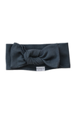Charcoal Organic Cotton Ribbed Head Wrap