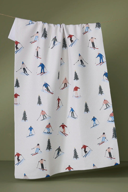 Geometry Alpine Run Tea Towel