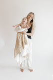 Plush Blanket | Just Smile Black & Ivory