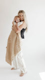 Plush Blanket | Just Smile Black & Ivory