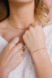 Madeline Gold Filled Paperclip Bracelet