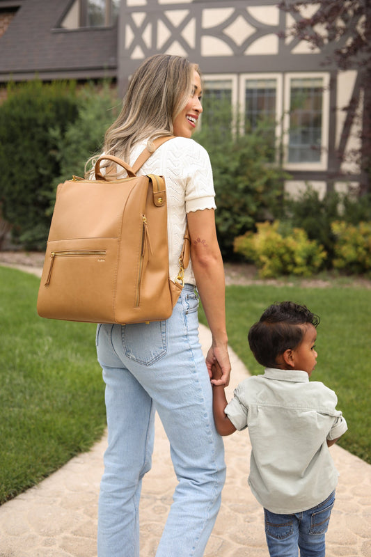 The Square Diaper Bag - Tan