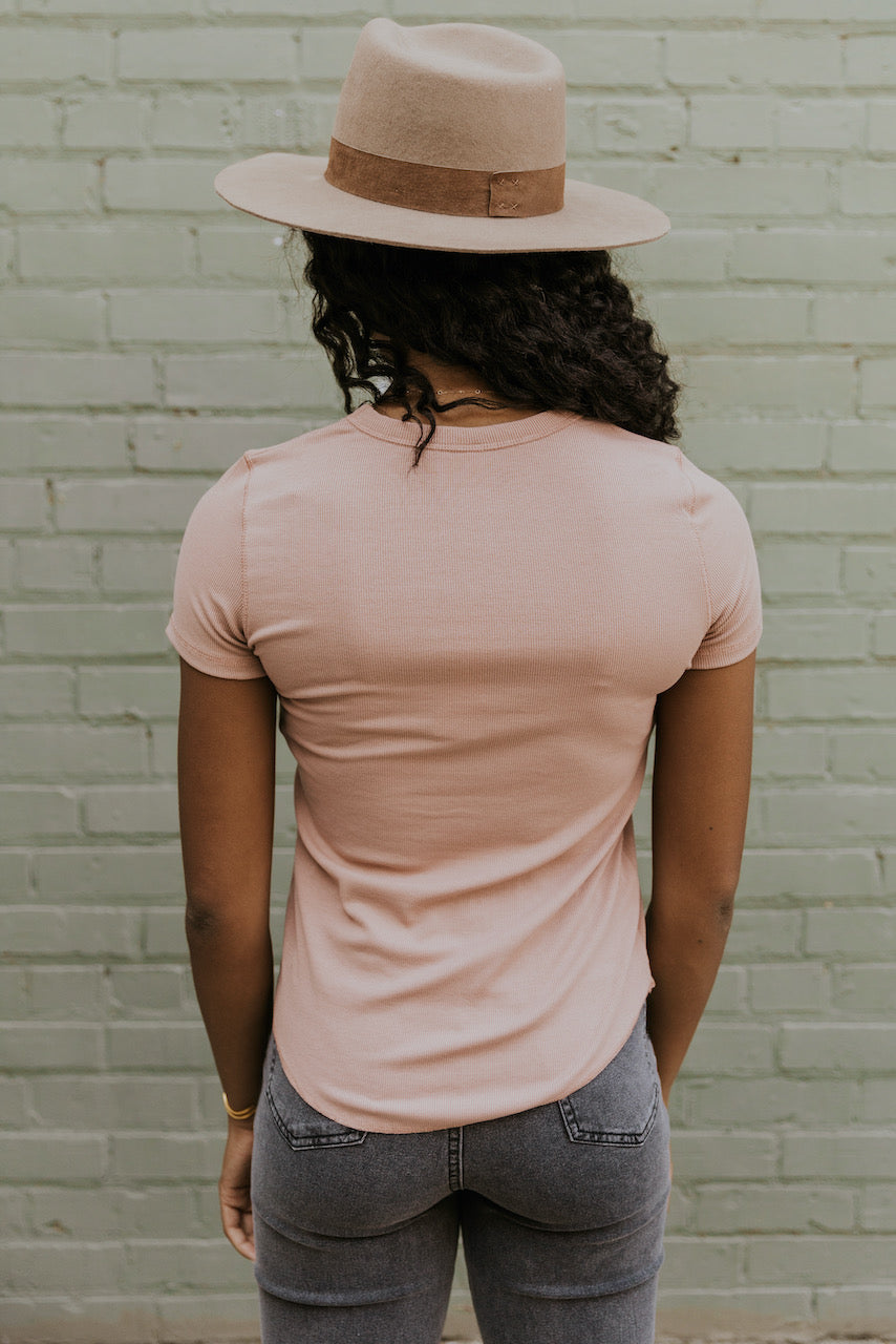 ribbed basic tee | ROOLEE