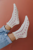White Rosebud Socks | ROOLEE