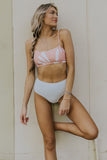 Pink Pattern Swim Top | ROOLEE