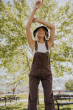 Women's Brown Overalls | ROOLEE