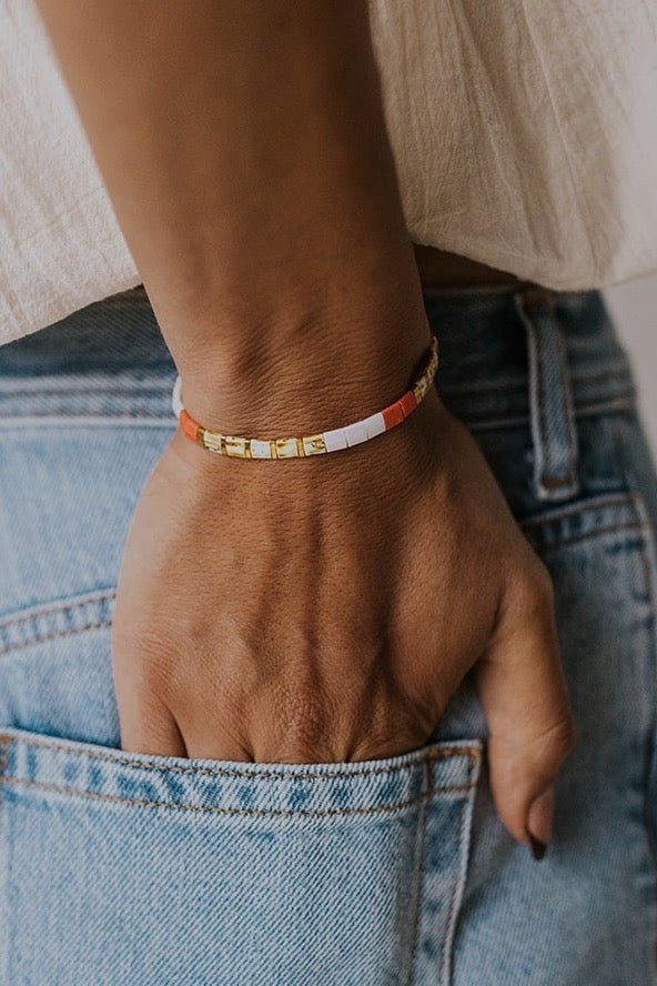 Women's Orange Bracelet | ROOLEE