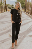 Black Linen Bottoms For Women | ROOLEE
