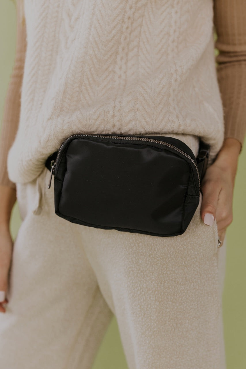 Black Fanny Pack | ROOLEE