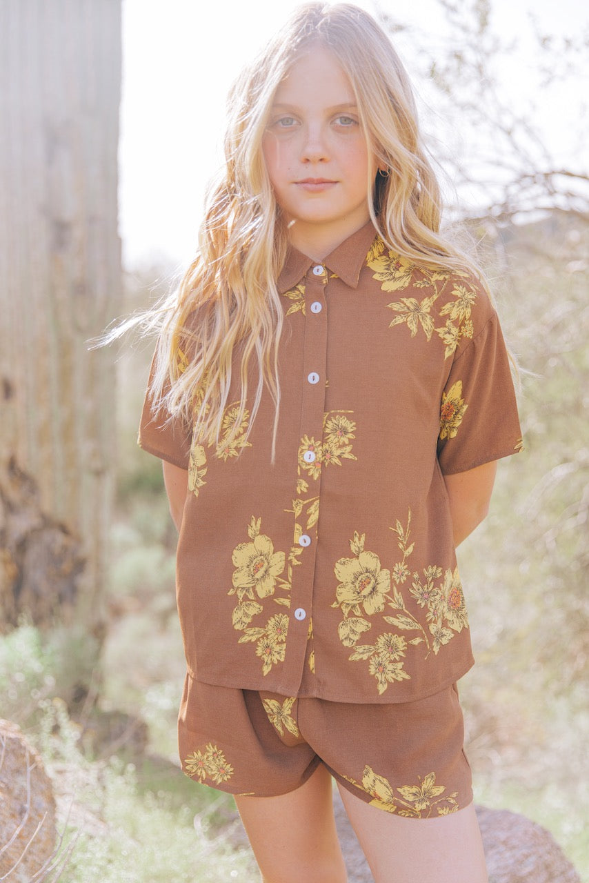 Vintage Floral Outfits For Girls | ROOLEE