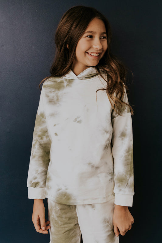 Tie dye kids cute winter top | ROOLEE