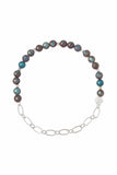 Silver Blue Jasper Bracelet | ROOLEE