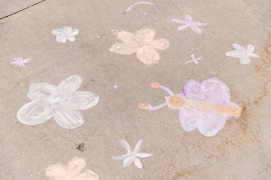 DIY sidewalk chalk paint