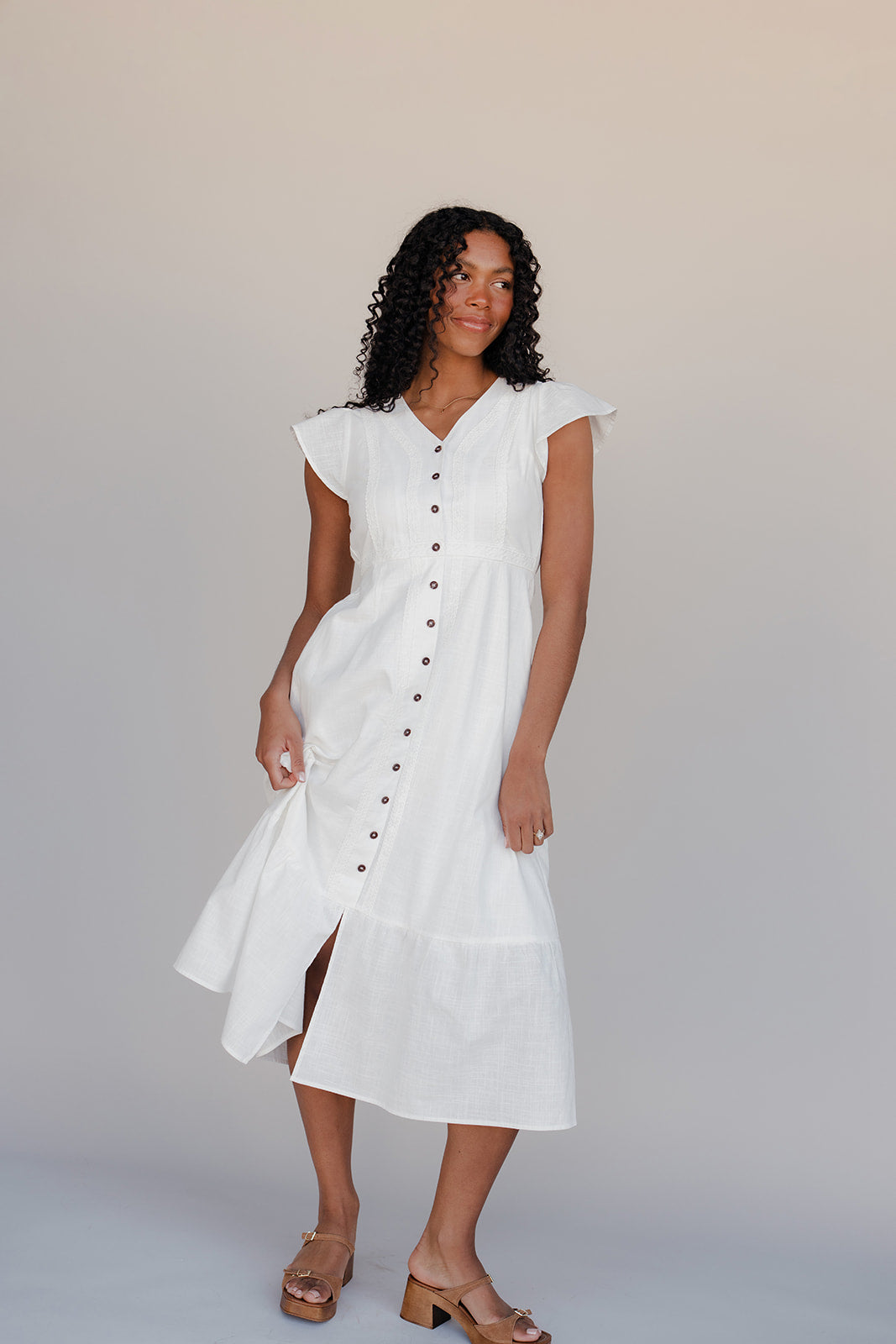 The Margaux Button Dress