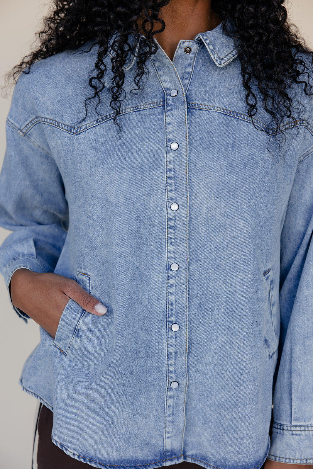 Sunfade Denim Button Up