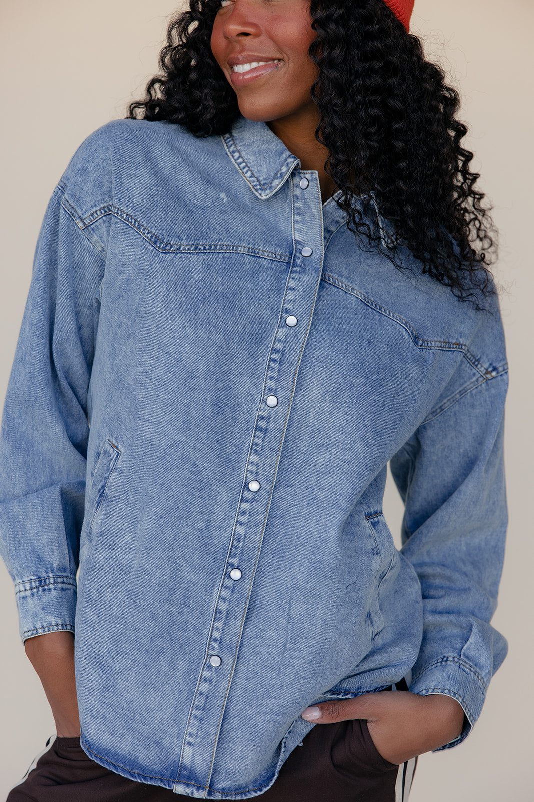 Sunfade Denim Button Up