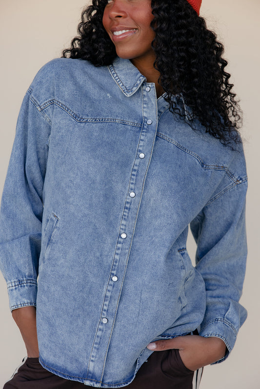 Sunfade Denim Button Up
