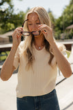 Edwards Cable Knit Blouse